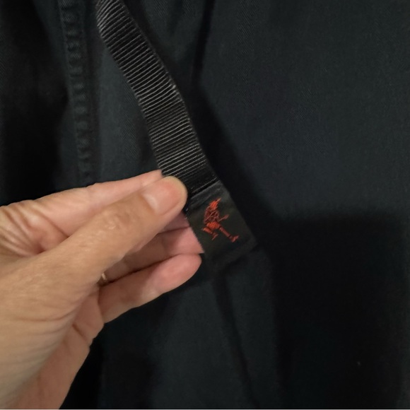 Vintage Gramicci Cotton Twill Belted Pants Black Gorpcore Outdoor-Medium - Picture 6 of 10